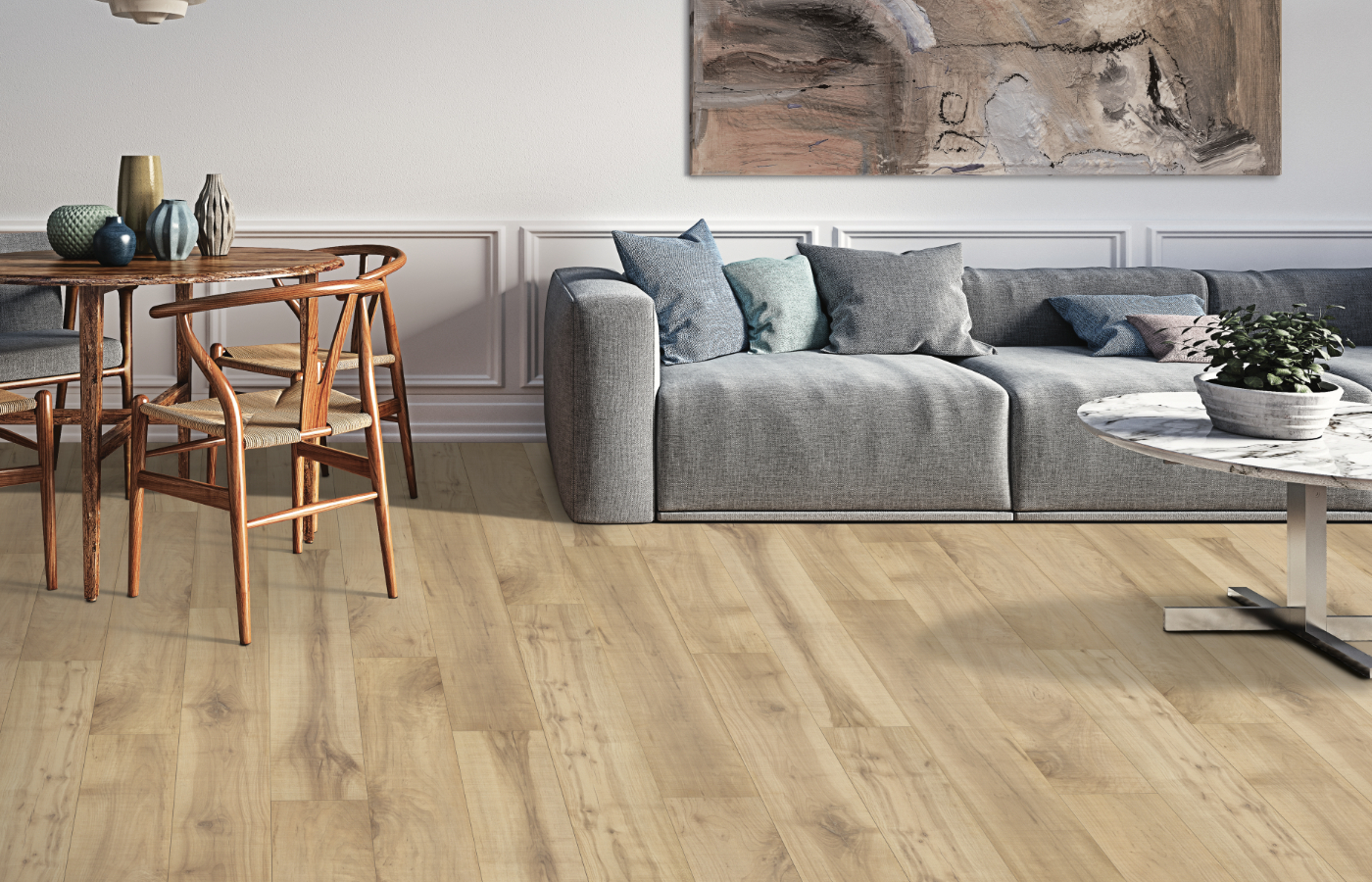 laminate flooring in living room